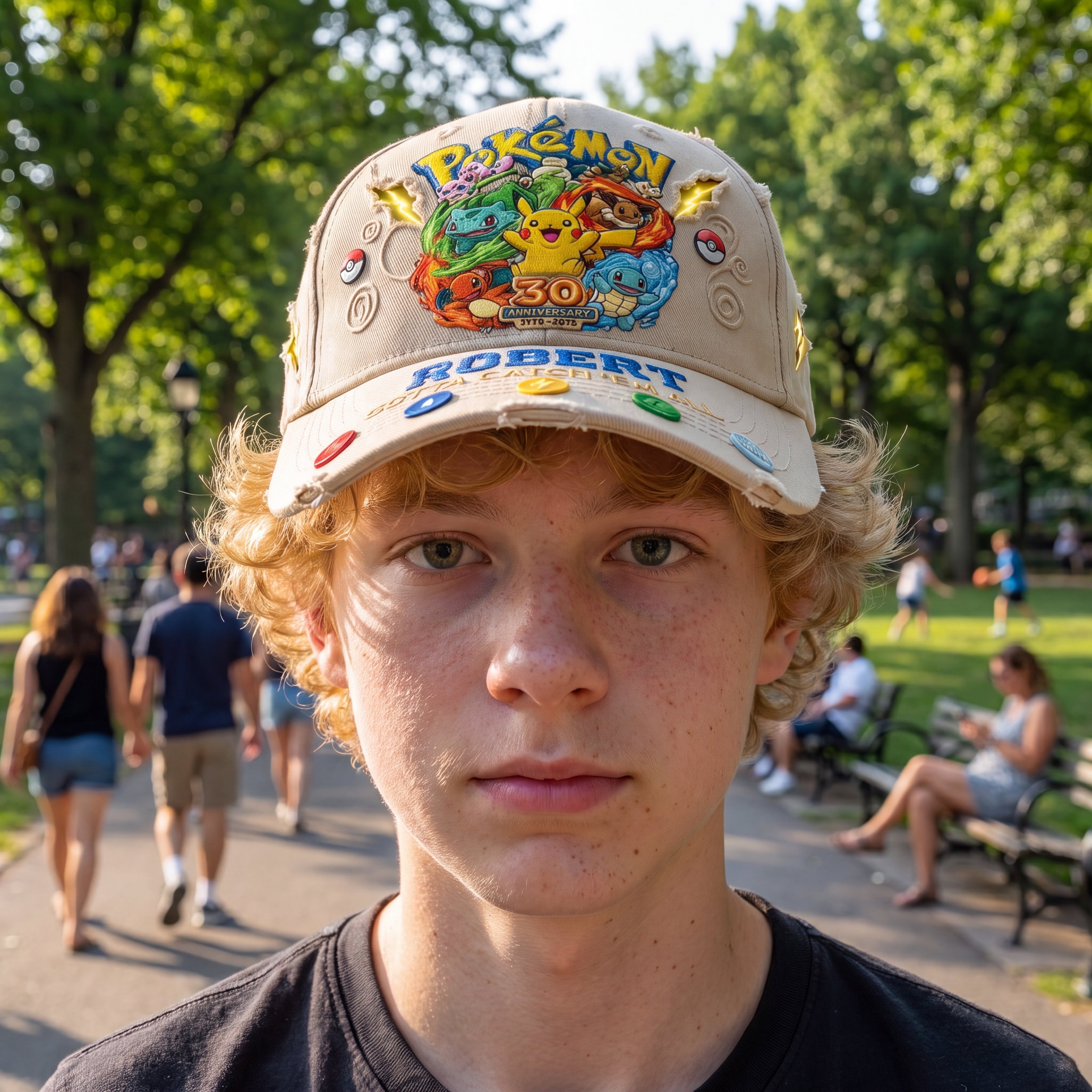 Personalized Pokémon 30th Anniversary Classic Cap Custom Name Gift