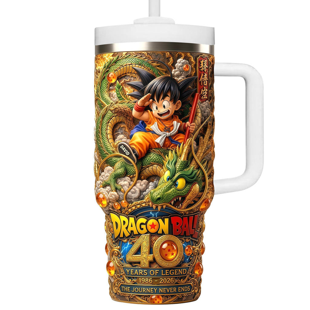 Personalized 40 oz Dragon Ball Tumbler Gift for Movie Fans