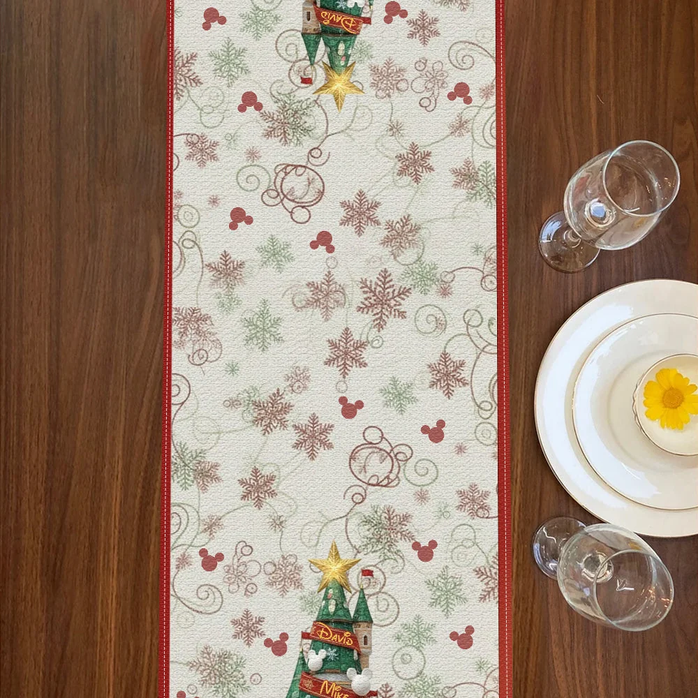 Personalized Christmas Quilt Table Runner Custom Name Family Gift Quilt Table Runner GradoCreations