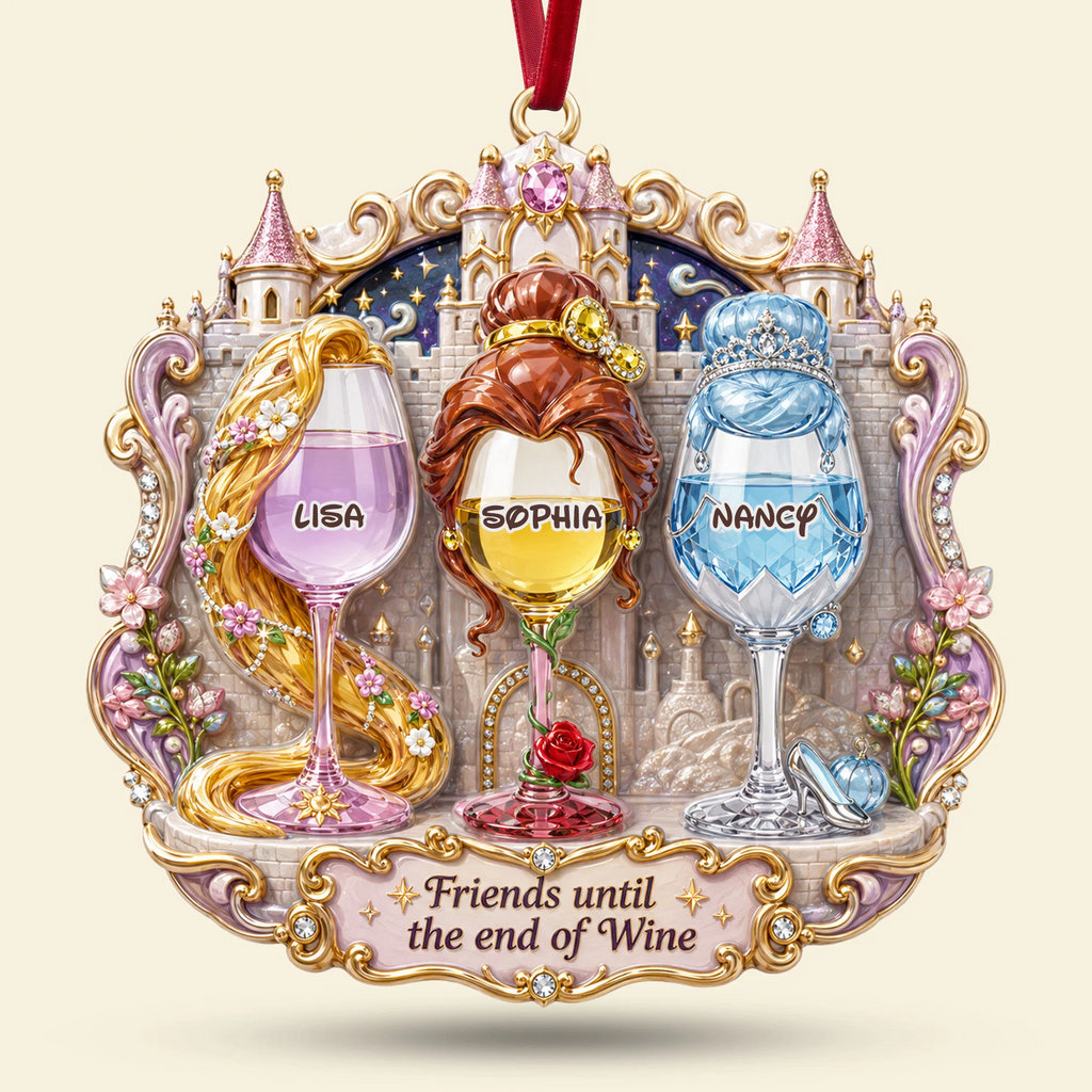 Personalized Acrylic Ornament Custom Name Gift for Besties Ornament GradoCreations