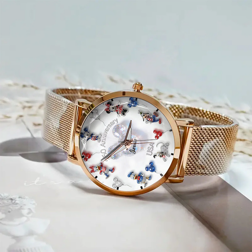 Personalized Women’s Hand Watch with Strap Charms for Movie Fans