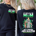 Personalized Jedi Master Mom Shirt Custom Names Gift for Mom