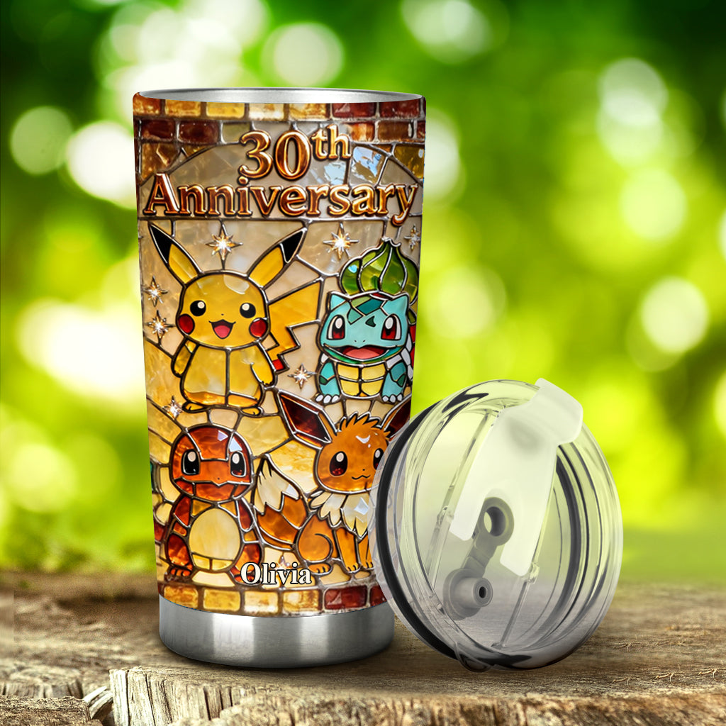 Personalized 30th Anniversary Tumbler Gift for Movie Fans