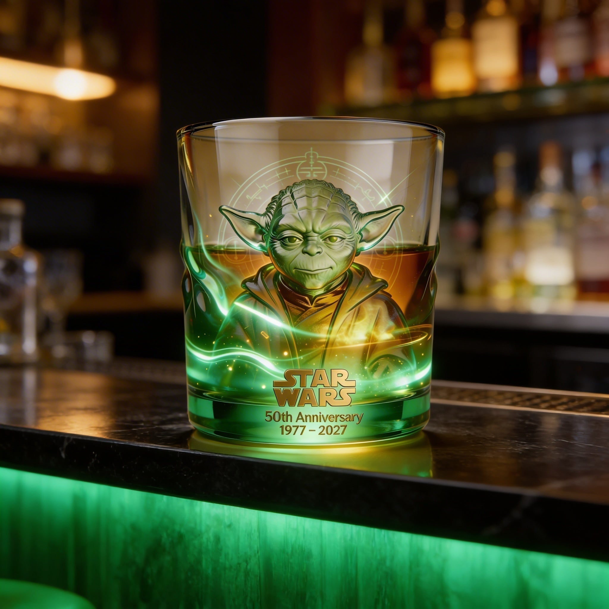 Personalized Whiskey Glass 50th Anniversary Star Wars Gift for Movie Fans