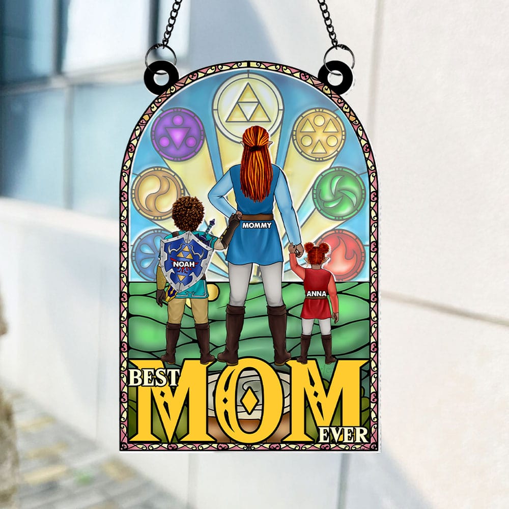 Personalized Zelda Mom Suncatcher Art Gift for Mom | GradoCreations