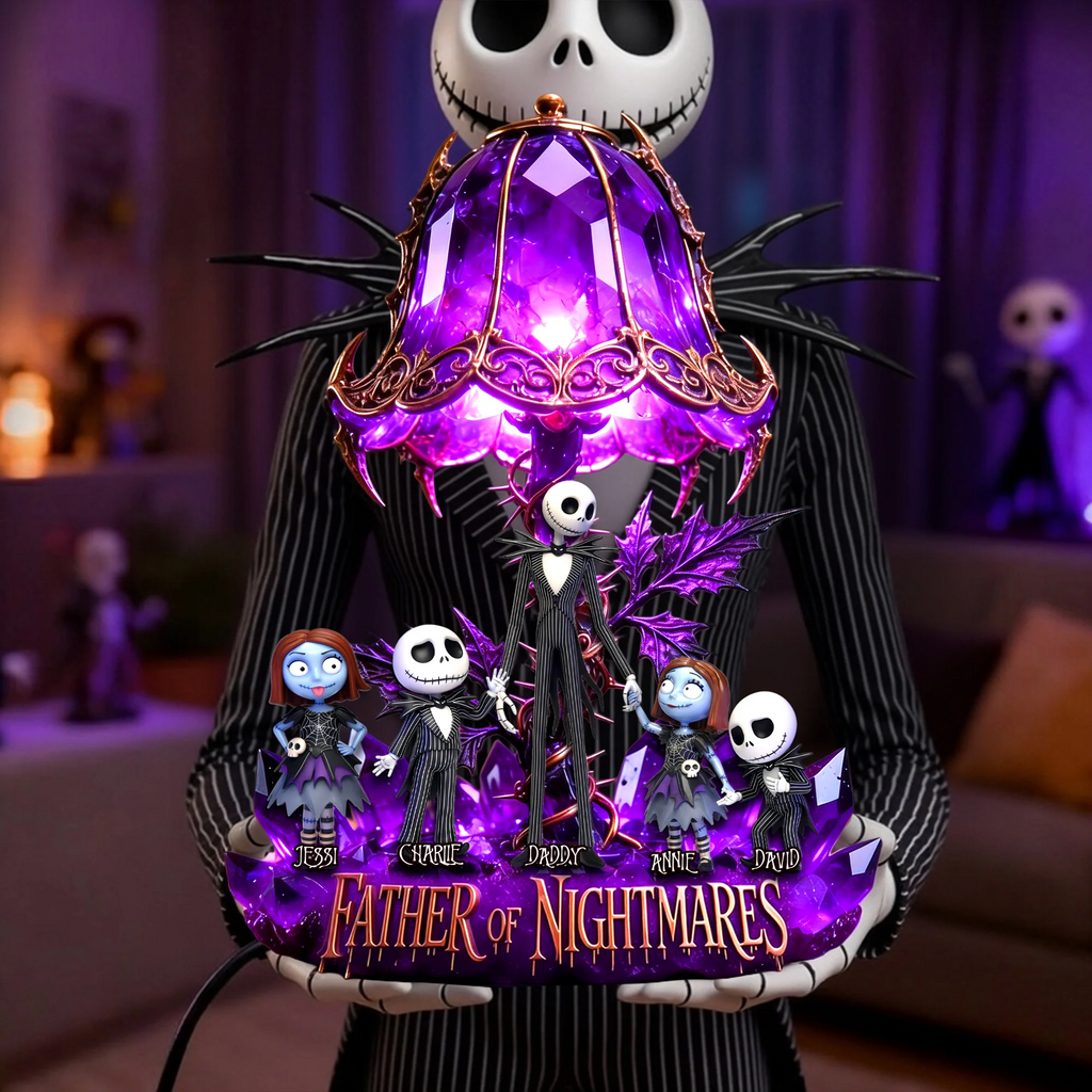 Personalized Acrylic Light Box Custom Shape Halloween Gift for Dad Acrylic Light Box GradoCreations