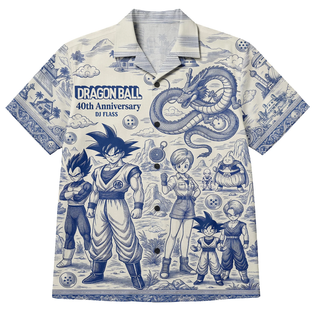 Personalized Dragon Ball 40th Anniversary Hawaiian Shirt Gift for Fans
