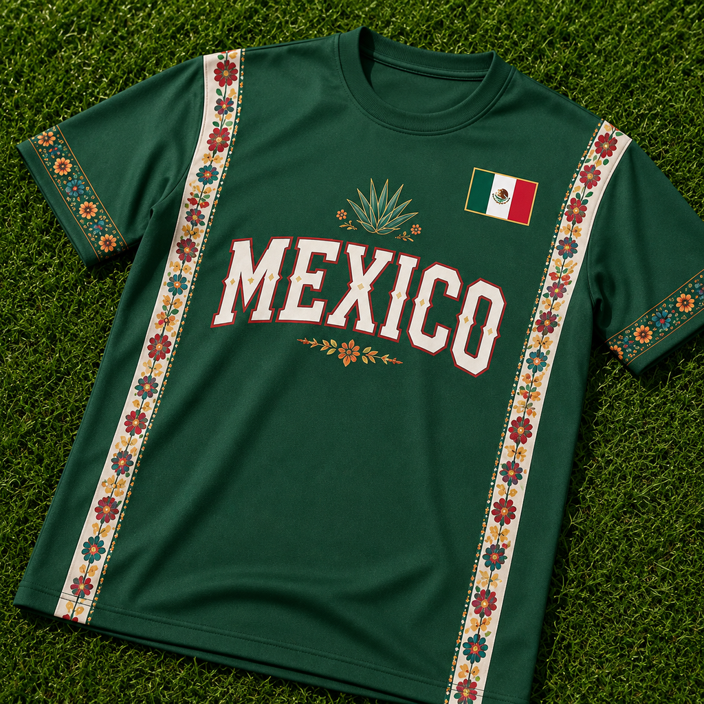 Personalized Mexico Soccer Jersey Custom Name Gift for Football Lovers