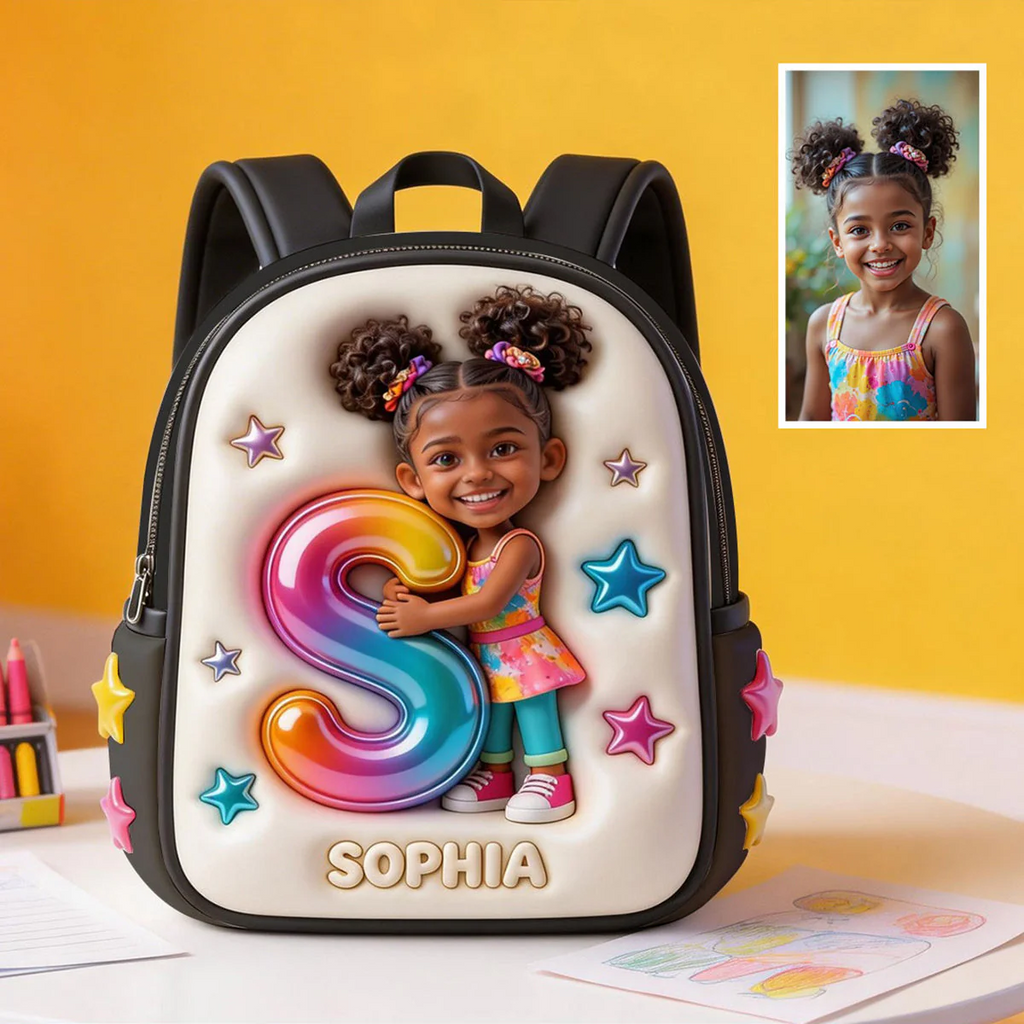 Personalized Kids Backpack Set with Lunch Bag, Pencil Case & Bottle | Back to School Gift