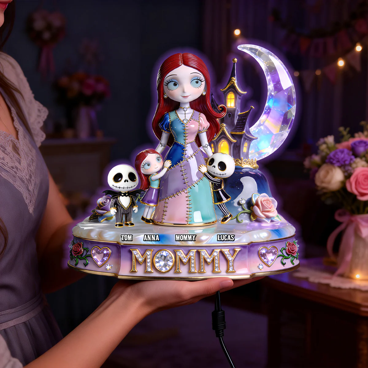 Personalized Spooky Mom Light Box Gift for Mother's Day