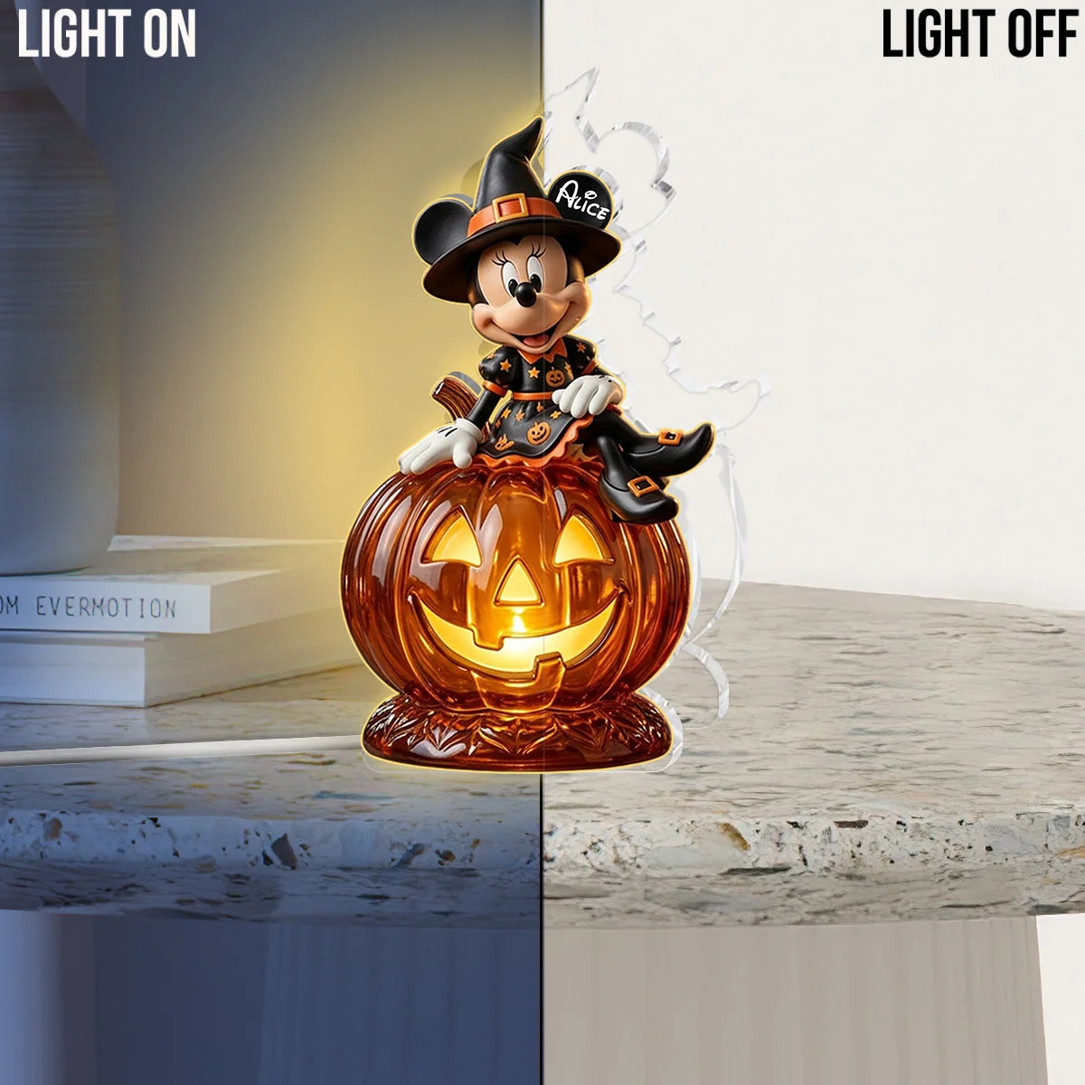 Personalized Halloween Acrylic Light Box for Home Decor Acrylic Light Box GradoCreations