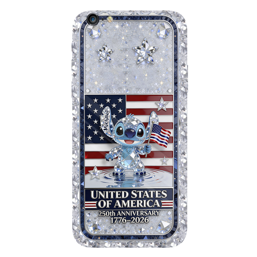Personalized 250th Anniversary USA Phone Case Gift for Movie Fans