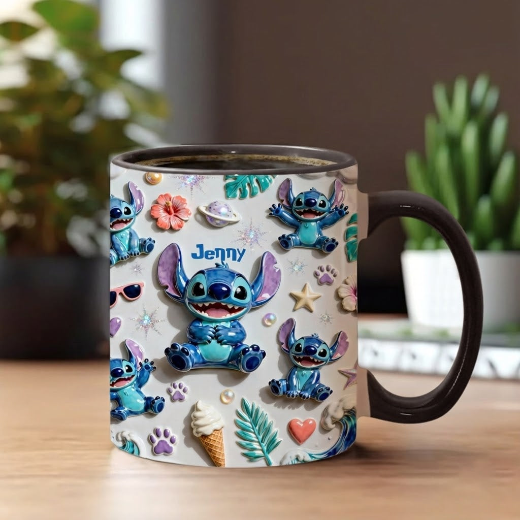 Personalized Ceramic Accent Mug Custom Name Gift for Movie Fans