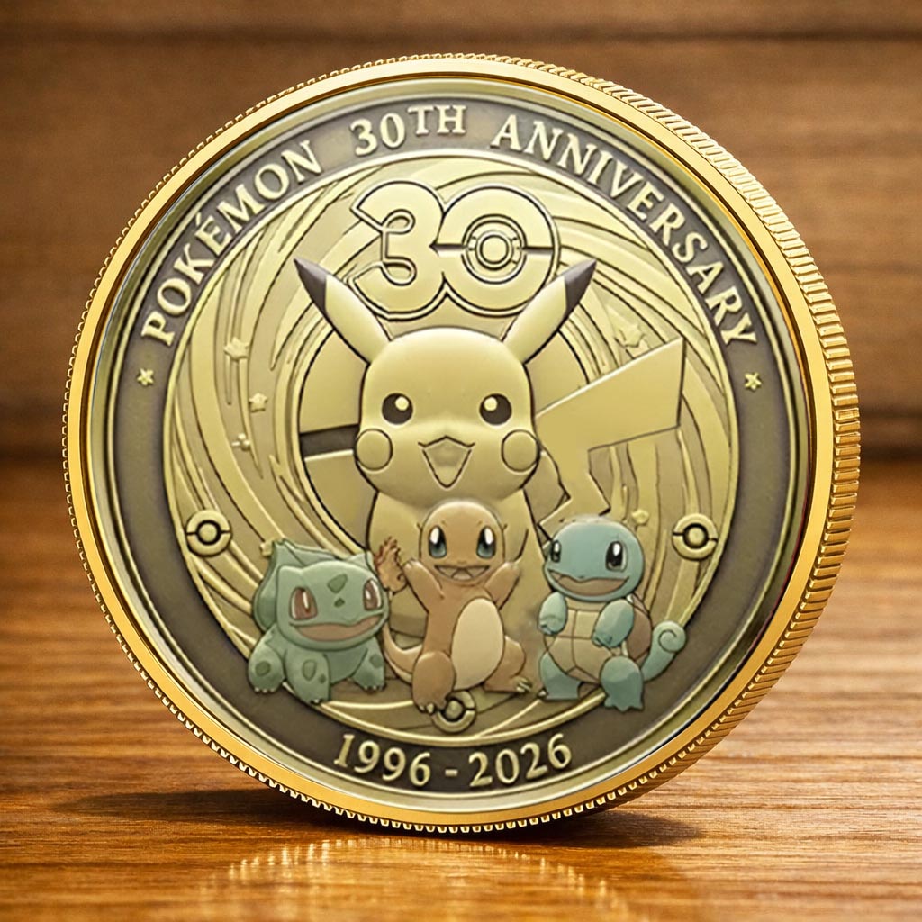 Personalized 30th Anniversary Pokémon Coin Custom Gift