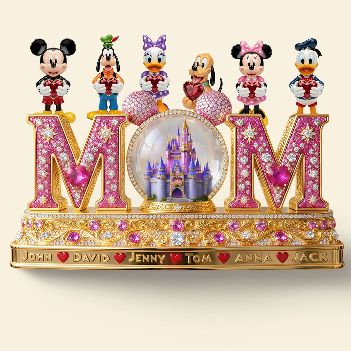 Personalized Acrylic Plaque Best Mom in Castle Gift for Mom