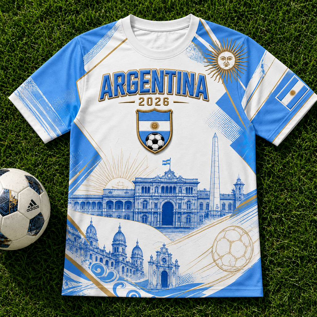 Personalized Argentina Soccer Jersey 2026 Gift for Football Fans
