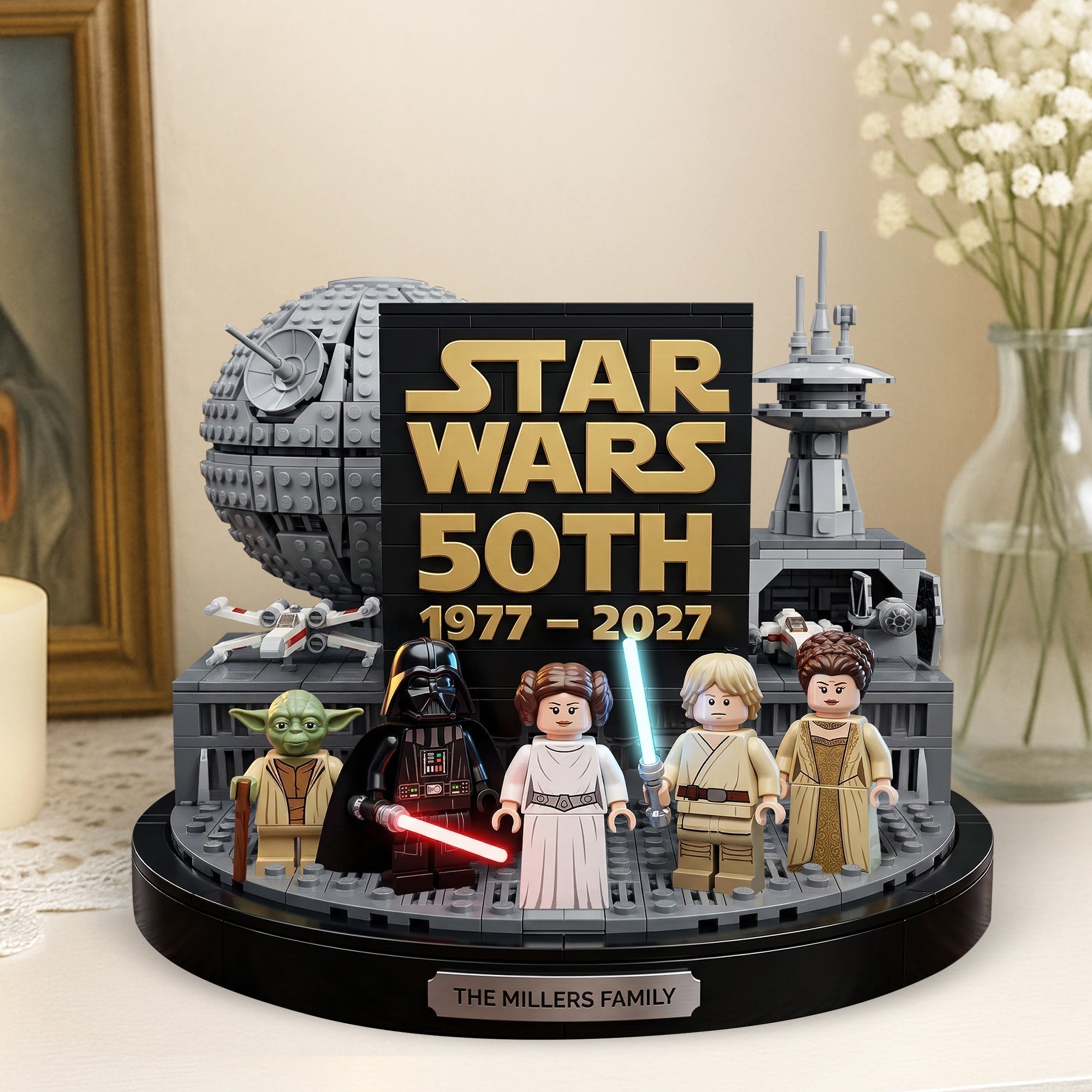 Personalized 50th Anniversary Acrylic Plaque Gift for Movie Fans