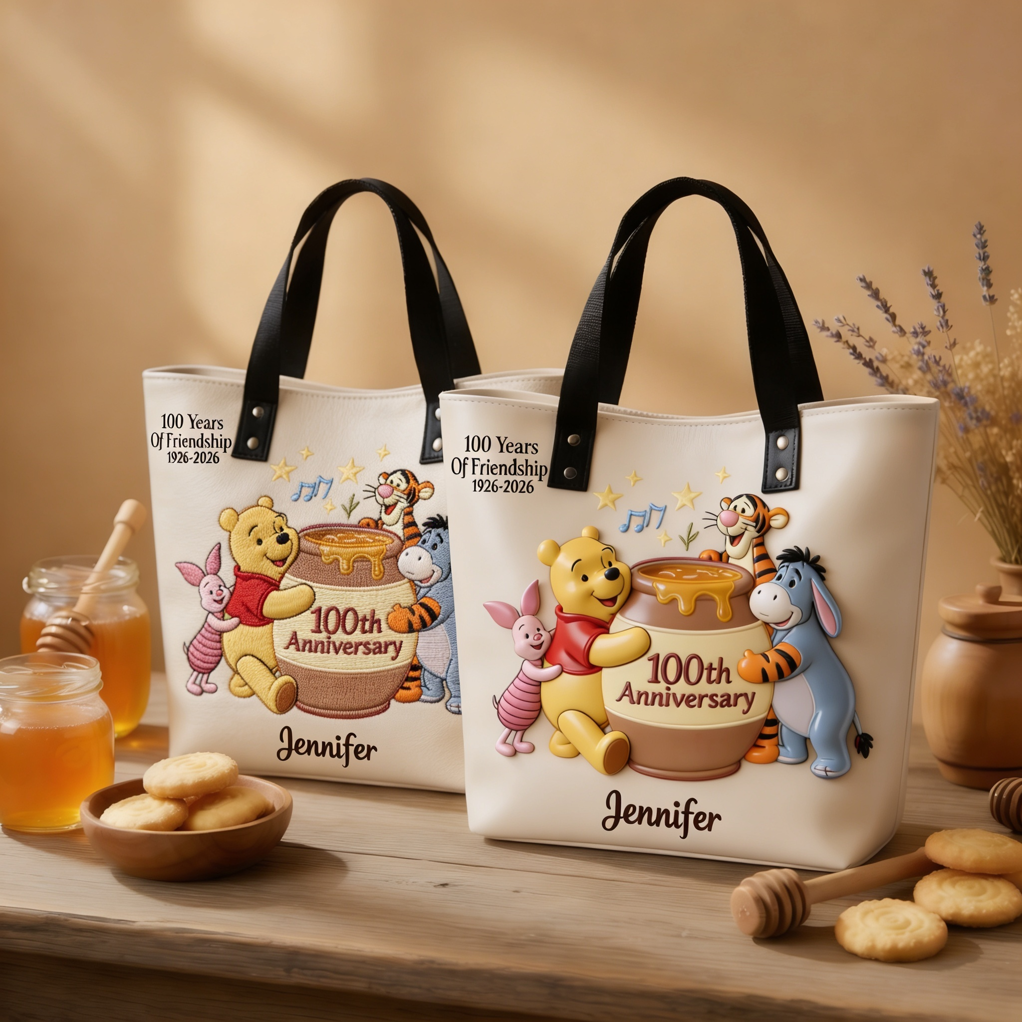 Personalized Tote Bag 100th Anniversary of Friendship Gift for Movie Fans