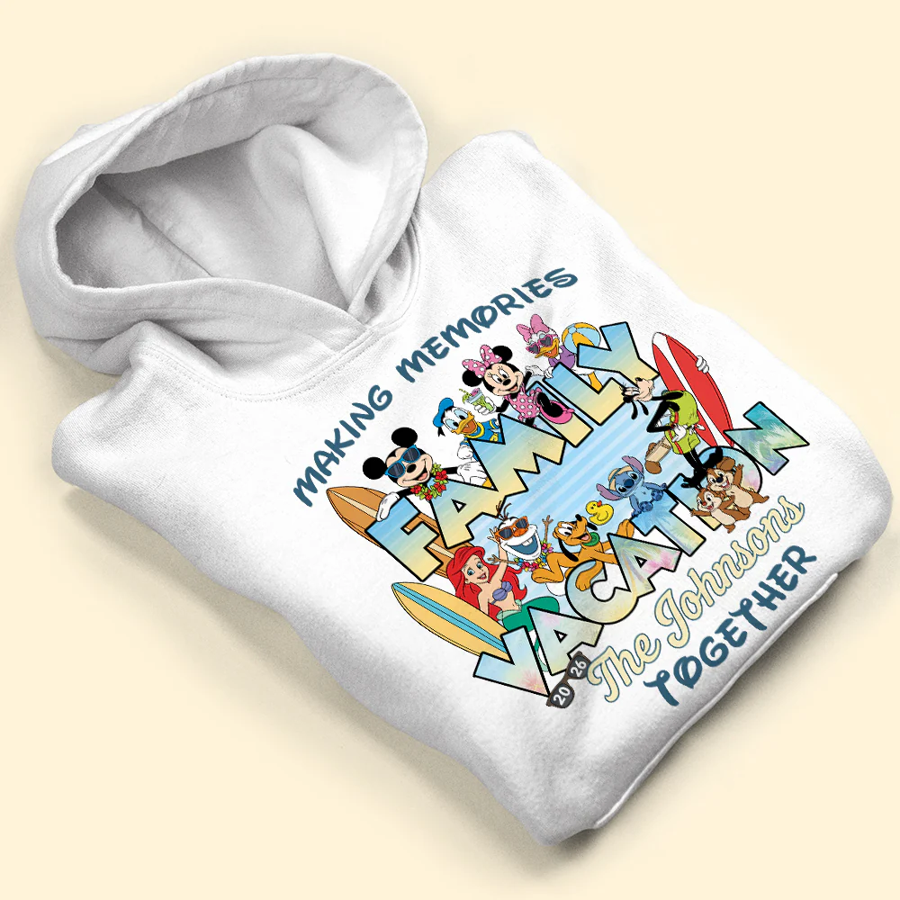 Personalized Family Vacation T-Shirts Custom Name Gift for Family