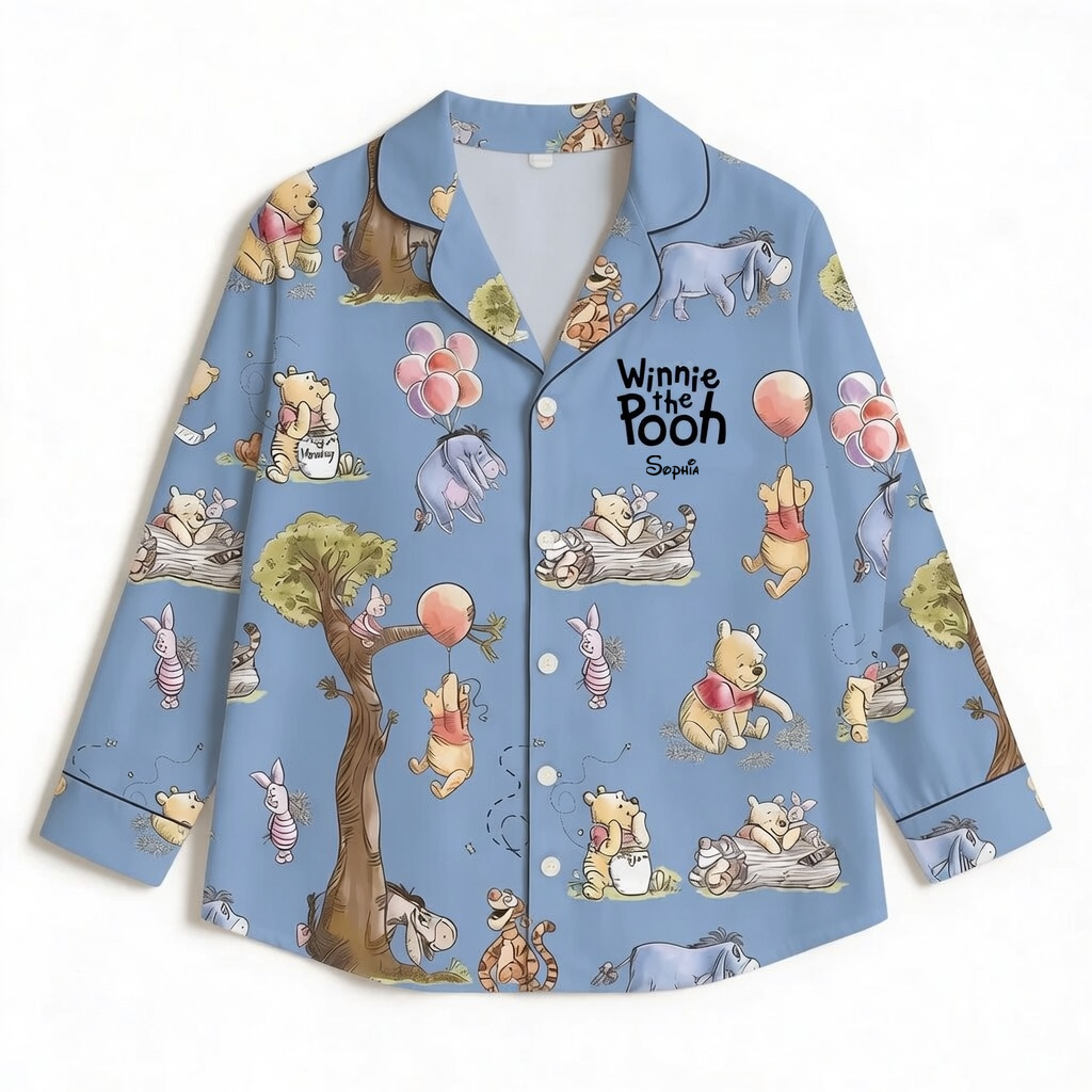 Personalized Winnie the Pooh Pajamas for Movie Fans - Anniversary Gift