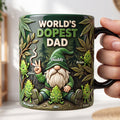Personalized Color Changing Mug for Dad with Gnome Design