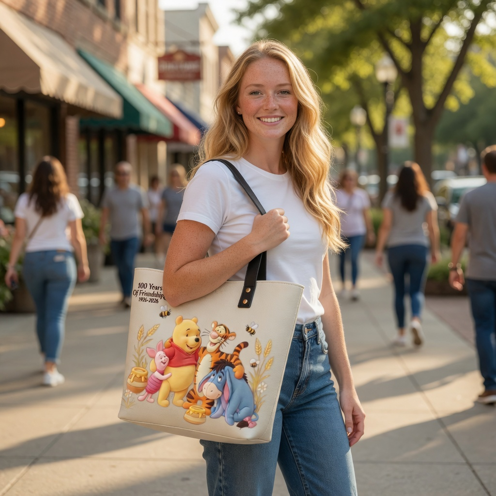 Personalized Honey Bear Tote Bag Gift for Movie Fans Anniversary