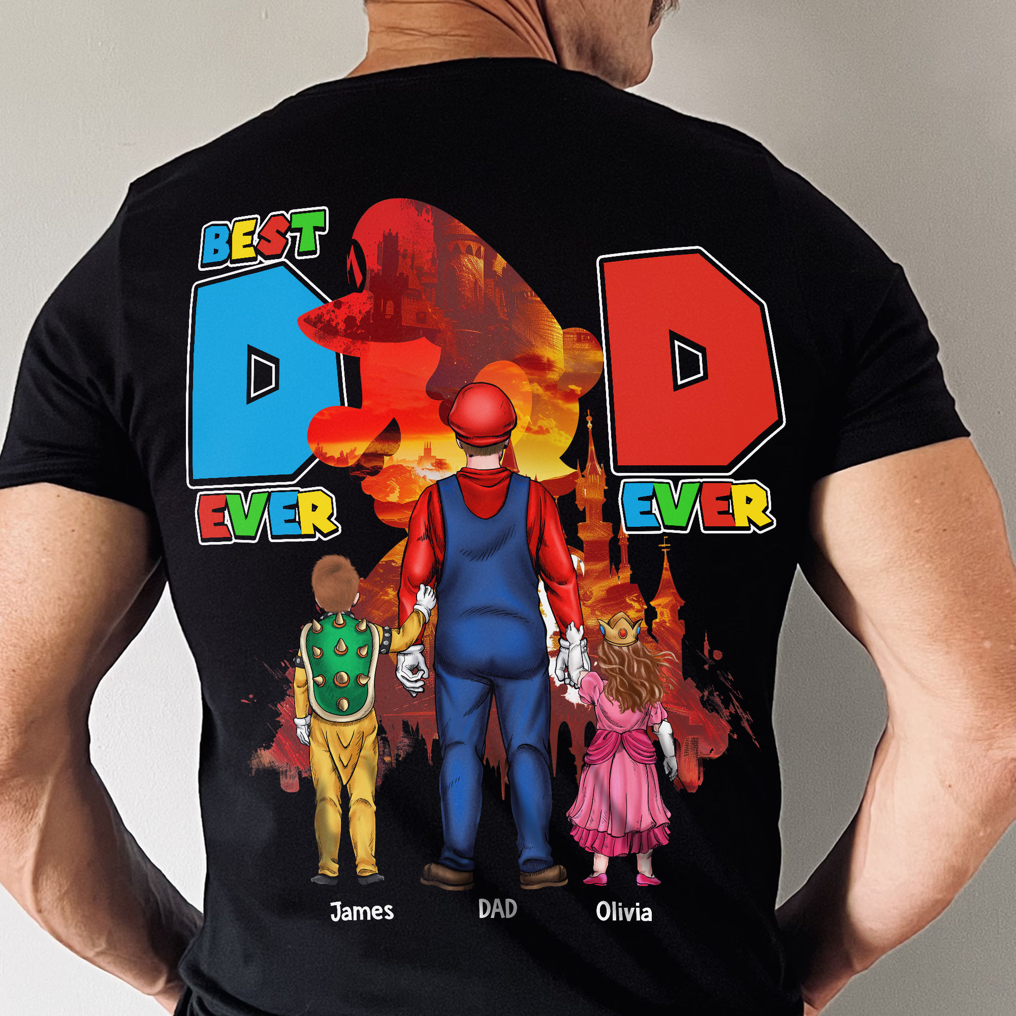 Personalized Best Dad Ever Shirt Custom Name Gift for Dad