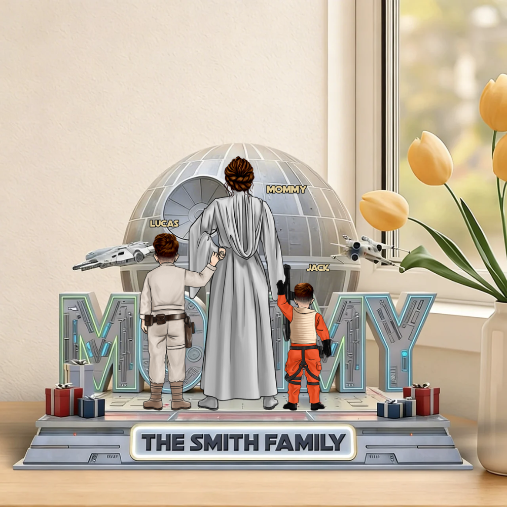 Personalized Acrylic Plaque for Mom with Family Name Gift Acrylic Plaque GradoCreations