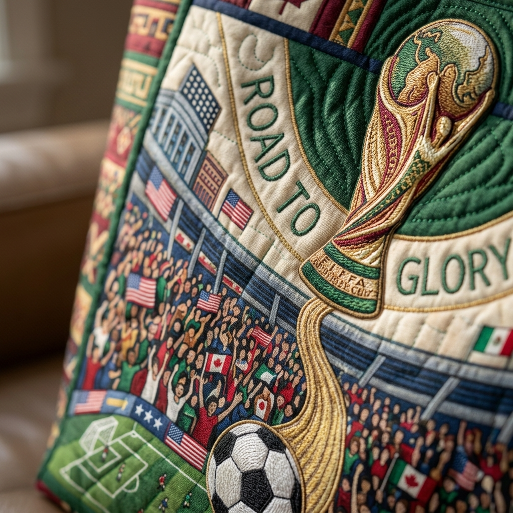 Quilted Tote Bag for Soccer Fans | World Cup 2026 Gift