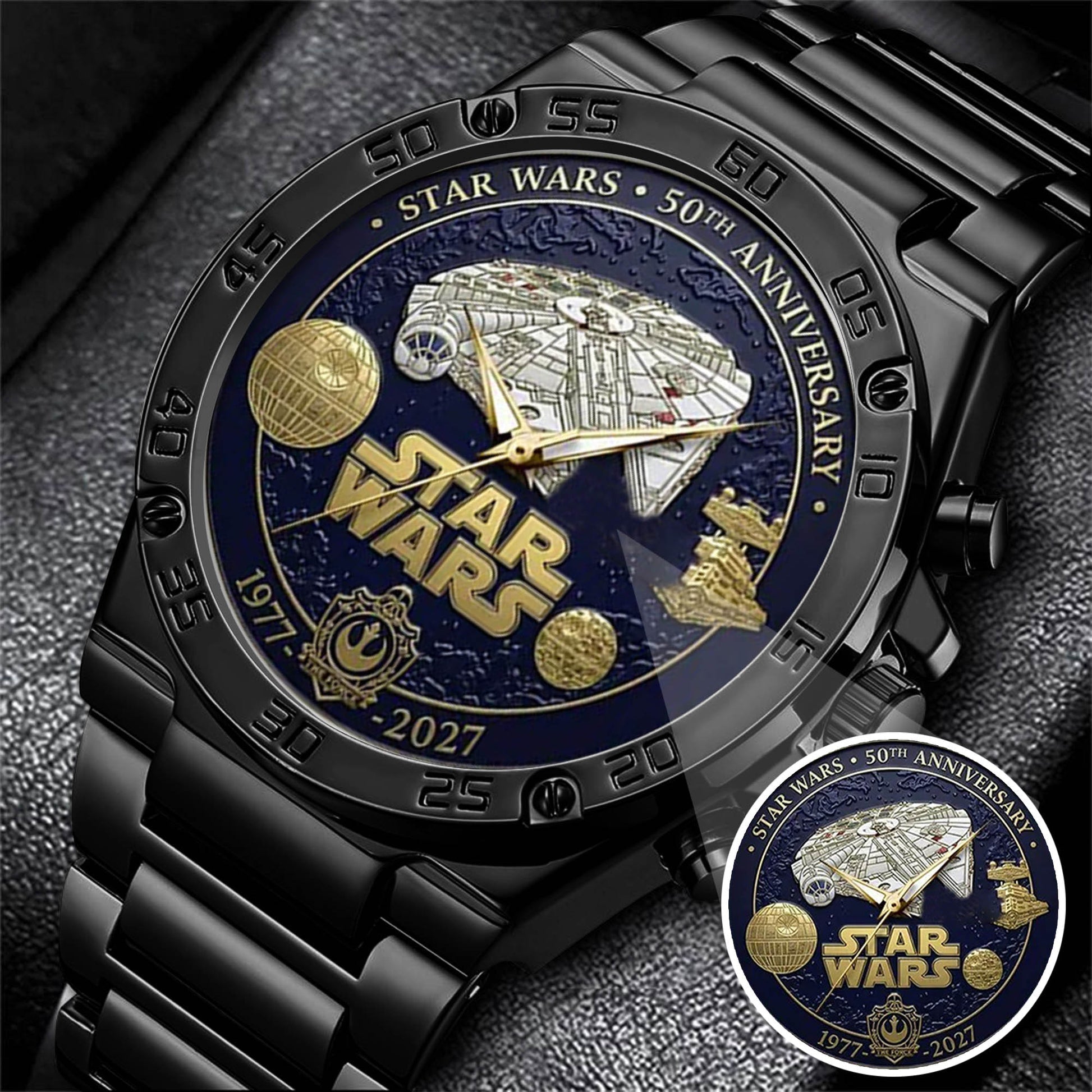 Personalized Star Wars 50th Anniversary Hand Watch Gift for Movie Fans