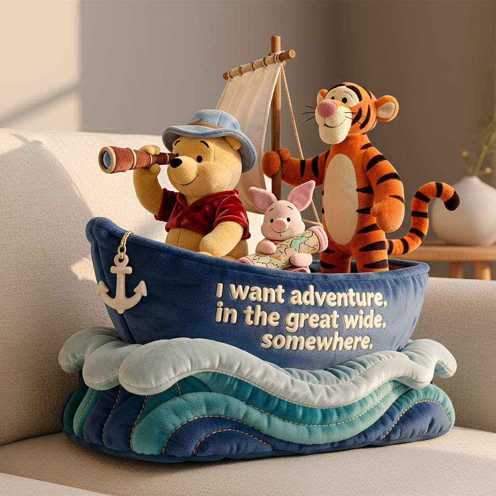 Personalized Adventure Pillow for Kids with Custom Name Gift