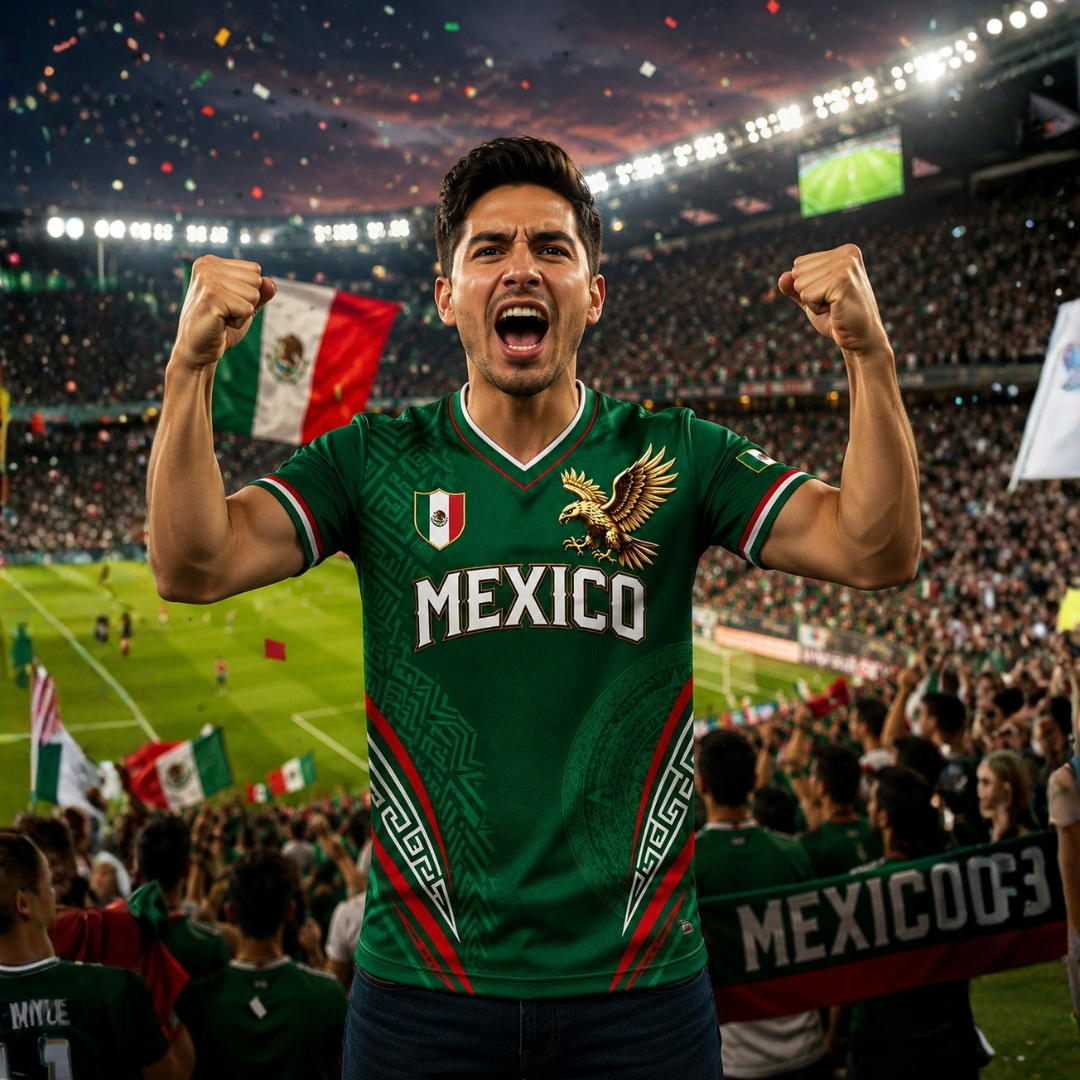 Personalized Mexico Soccer Jersey Custom Name 2026 Gift for Fans