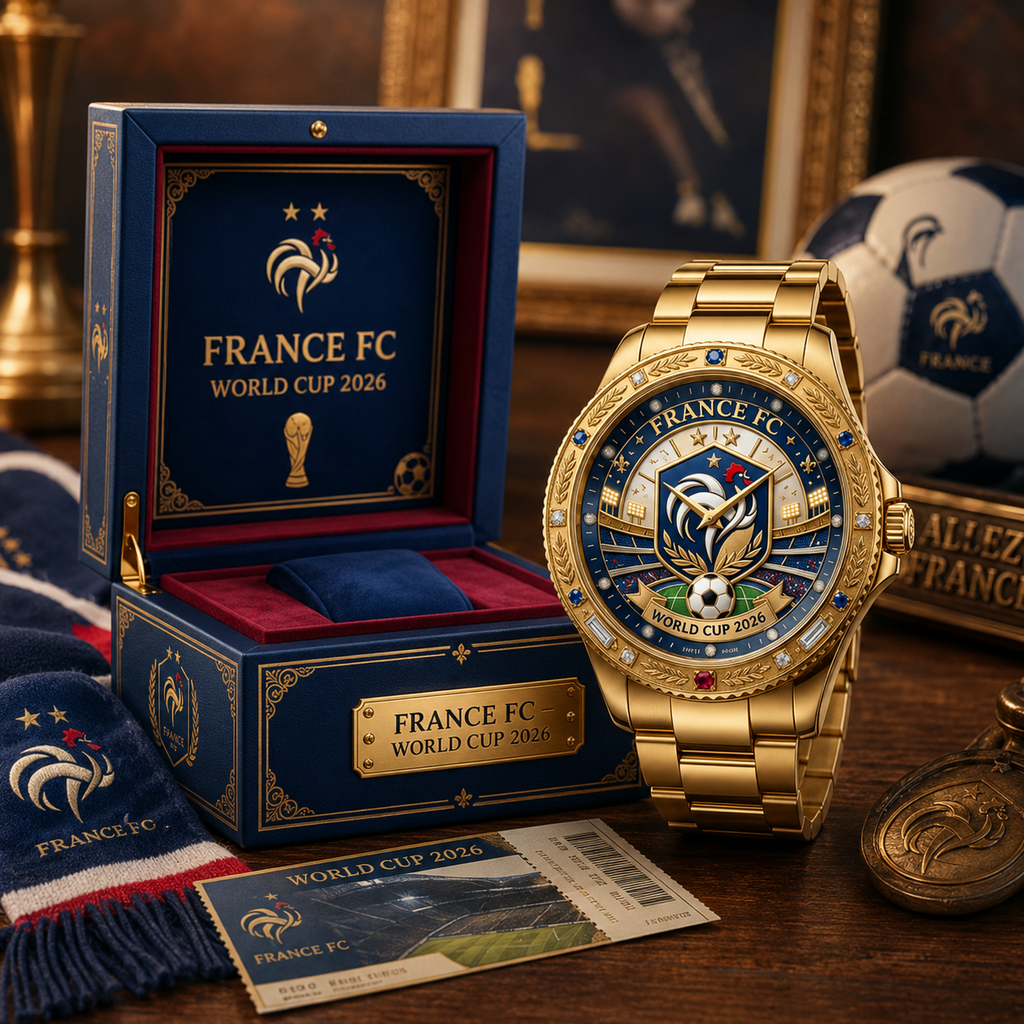 France Soccer Championship 2026 Men's Wrist Watch Gift for Football Lovers