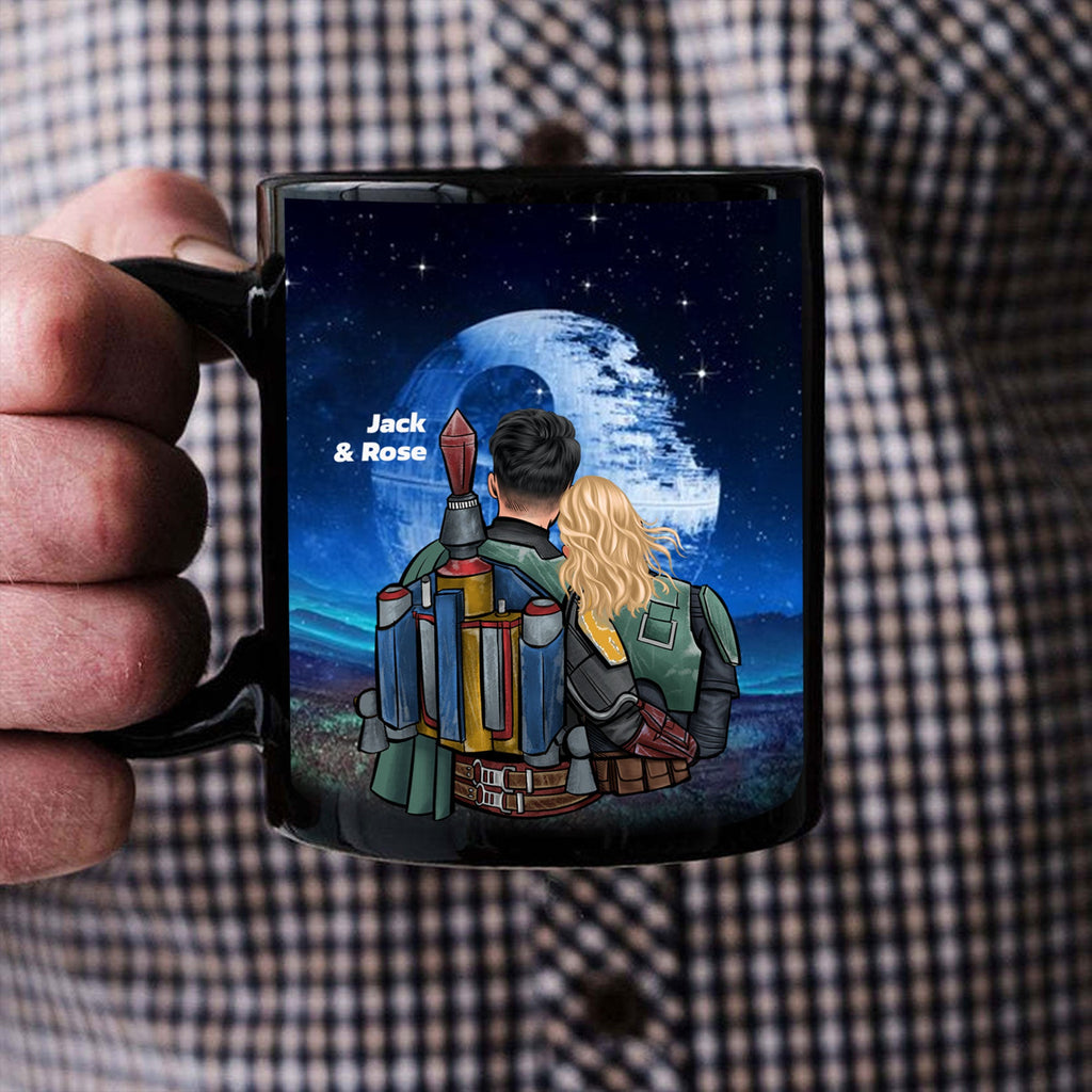 Personalized Couple Mug Til Death Star Do Us Part Black Gift