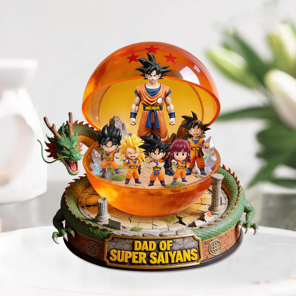 Personalized Best Dad Ever Acrylic Plaque Gift for Father's Day
