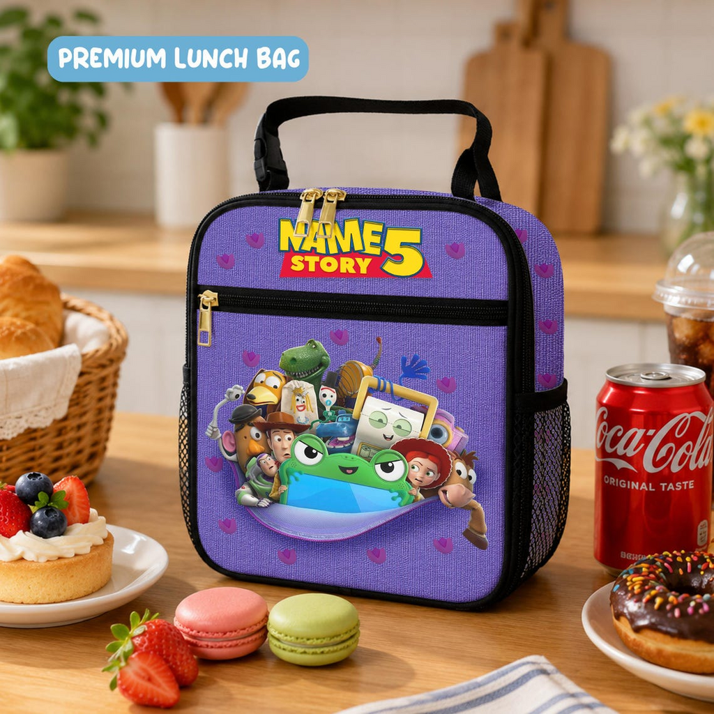 Personalized Toy Story Backpack Lunch Bag Pencil Case Set for Kids