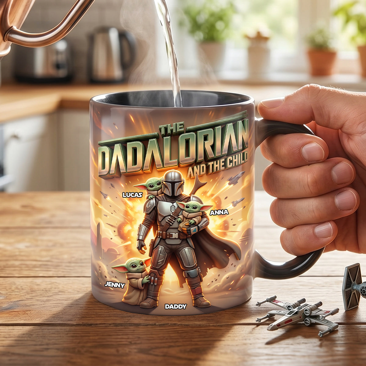 Personalized Dad Mug with Kids' Names | Unique Father's Day Gift