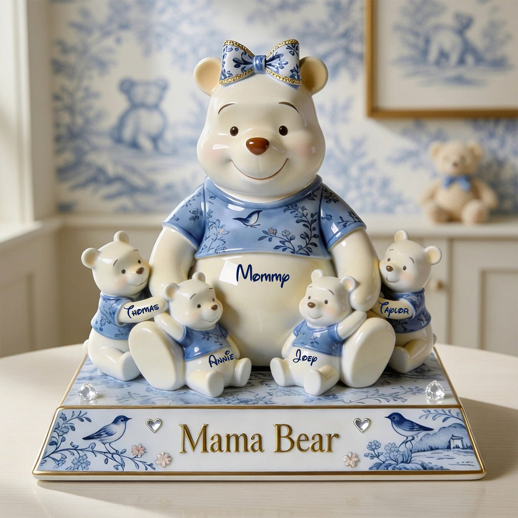 Personalized Mama Bear Acrylic Plaque Custom Gift for Mom