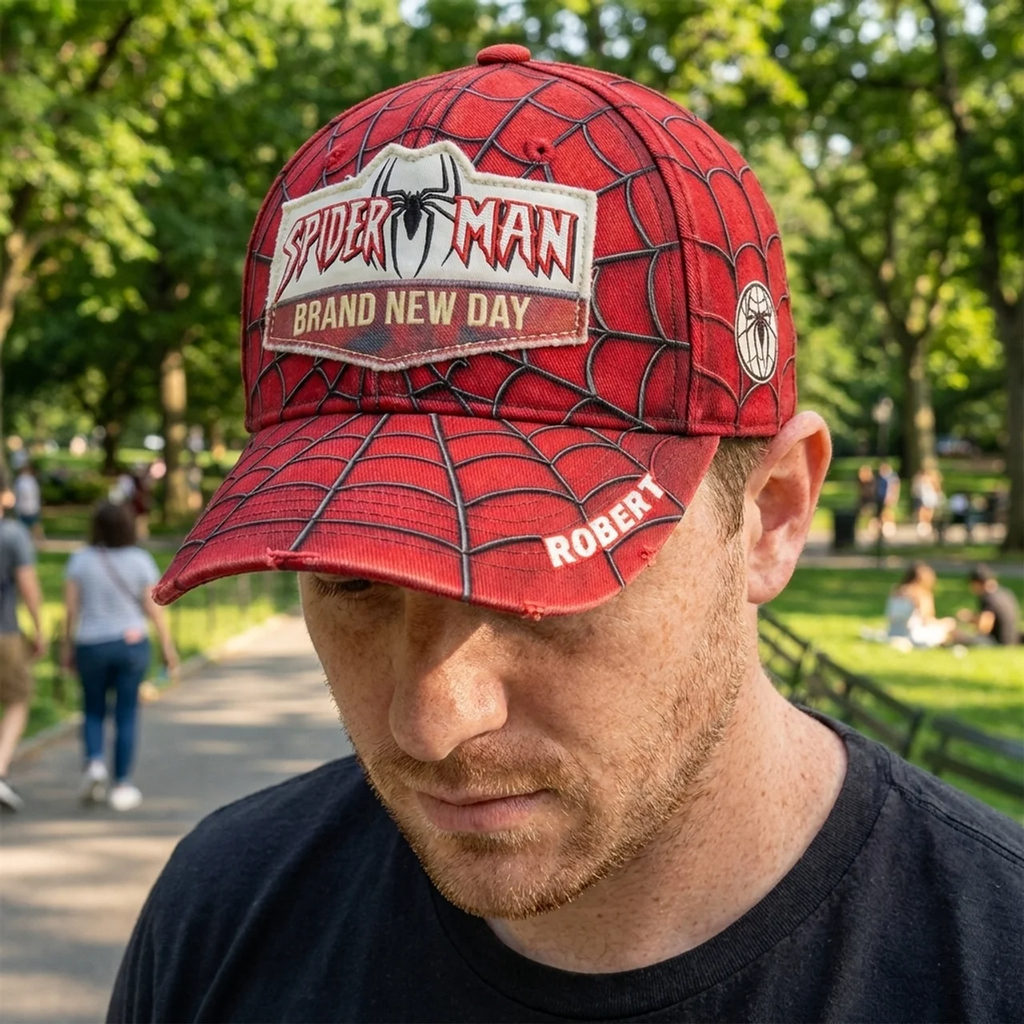 Personalized Spider-Man Classic Cap Custom Name Gift for Fans Classic Cap GradoCreations