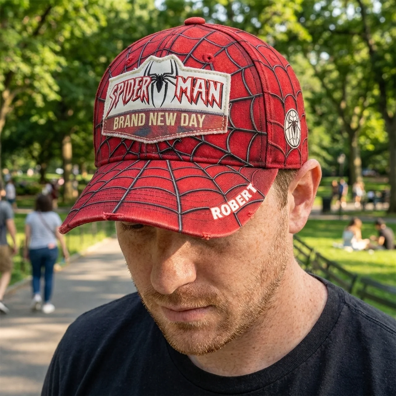 Personalized Spider-Man Classic Cap Custom Name Gift for Fans Classic Cap GradoCreations