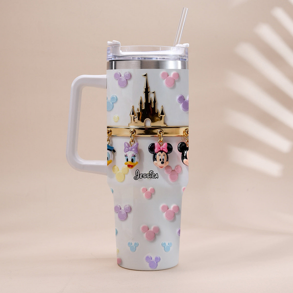 Personalized 40oz Tumbler with Straw Custom Movie Gift