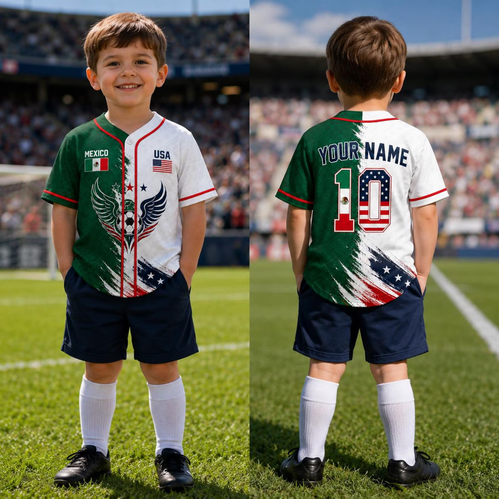 Personalized Baseball Jersey Custom Name for World Cup Soccer Fans