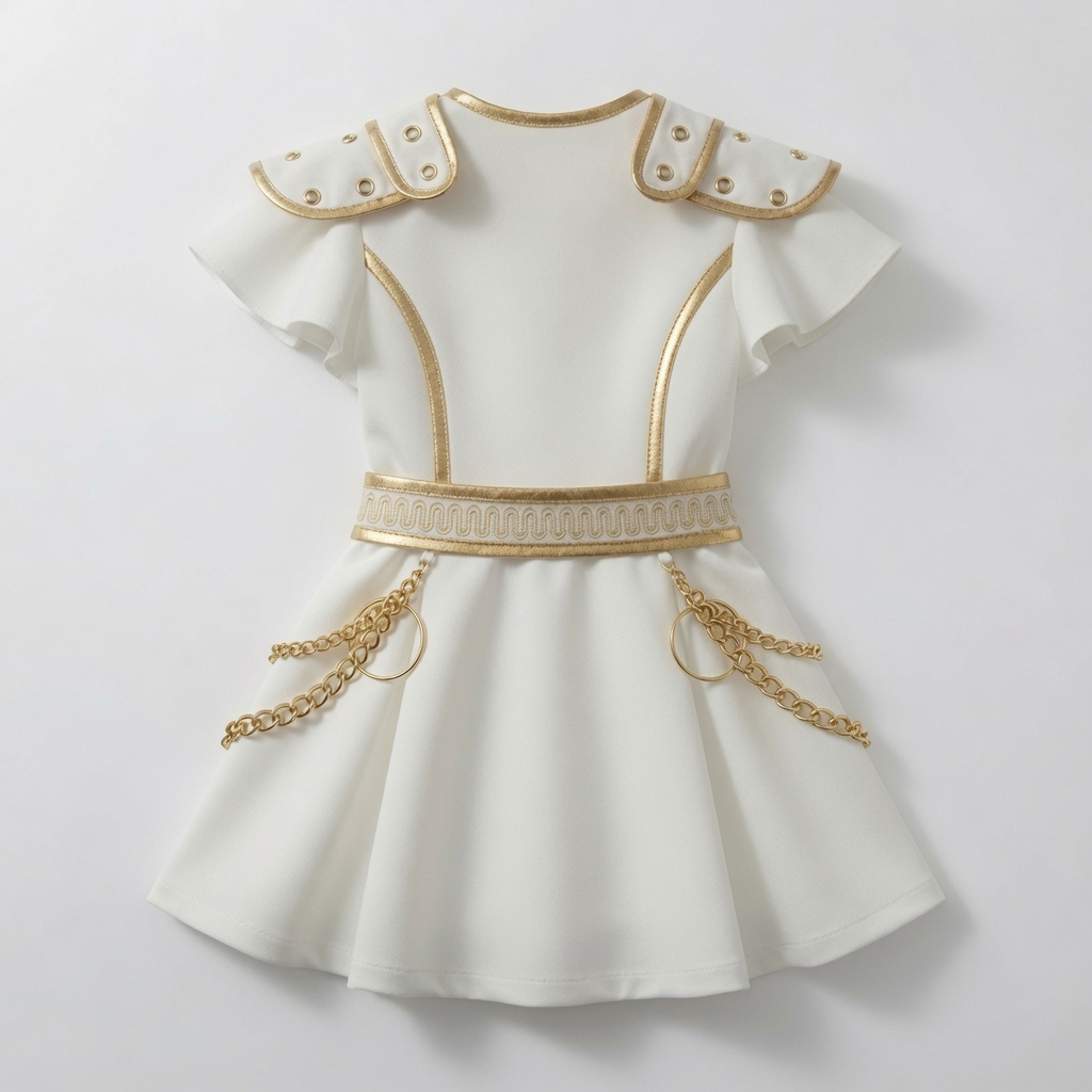 Personalized Fantasy Girl Dress Custom Name Gift for Daughter Kid Dress GradoCreations