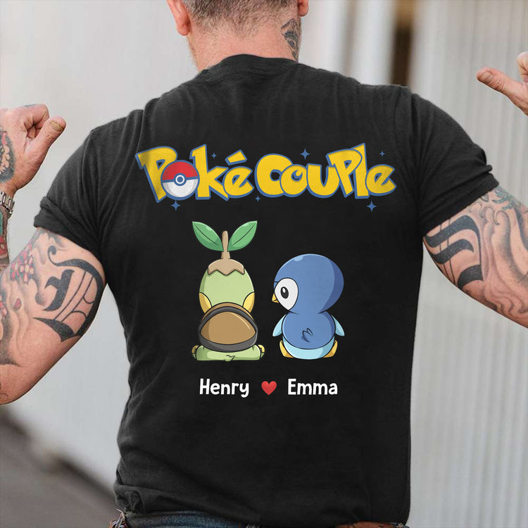 Personalized I Choose You T-Shirt Poké Couple Gift for Anniversary