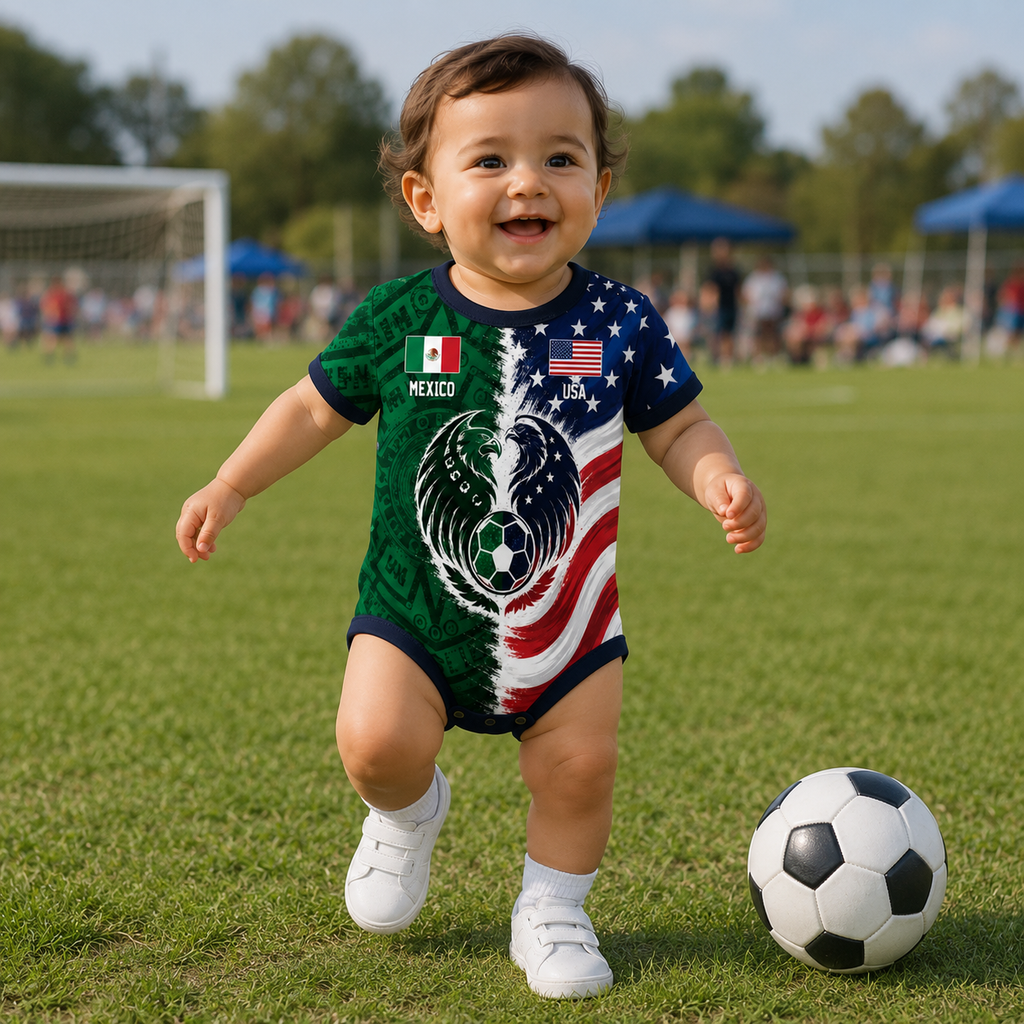 Personalized Baby Jersey Bodysuit Soccer Lover Gift for New Parents