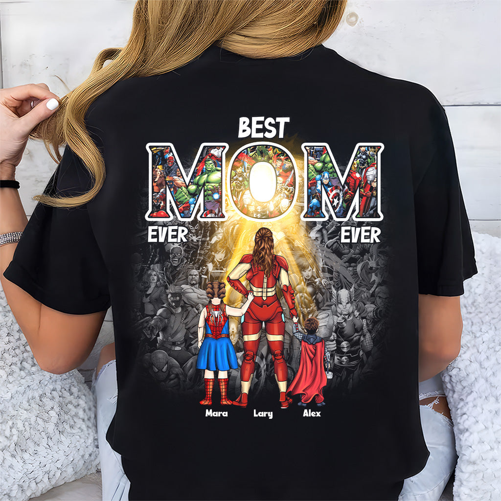 Personalized Superhero Mom T-Shirt Custom Gift for Mom