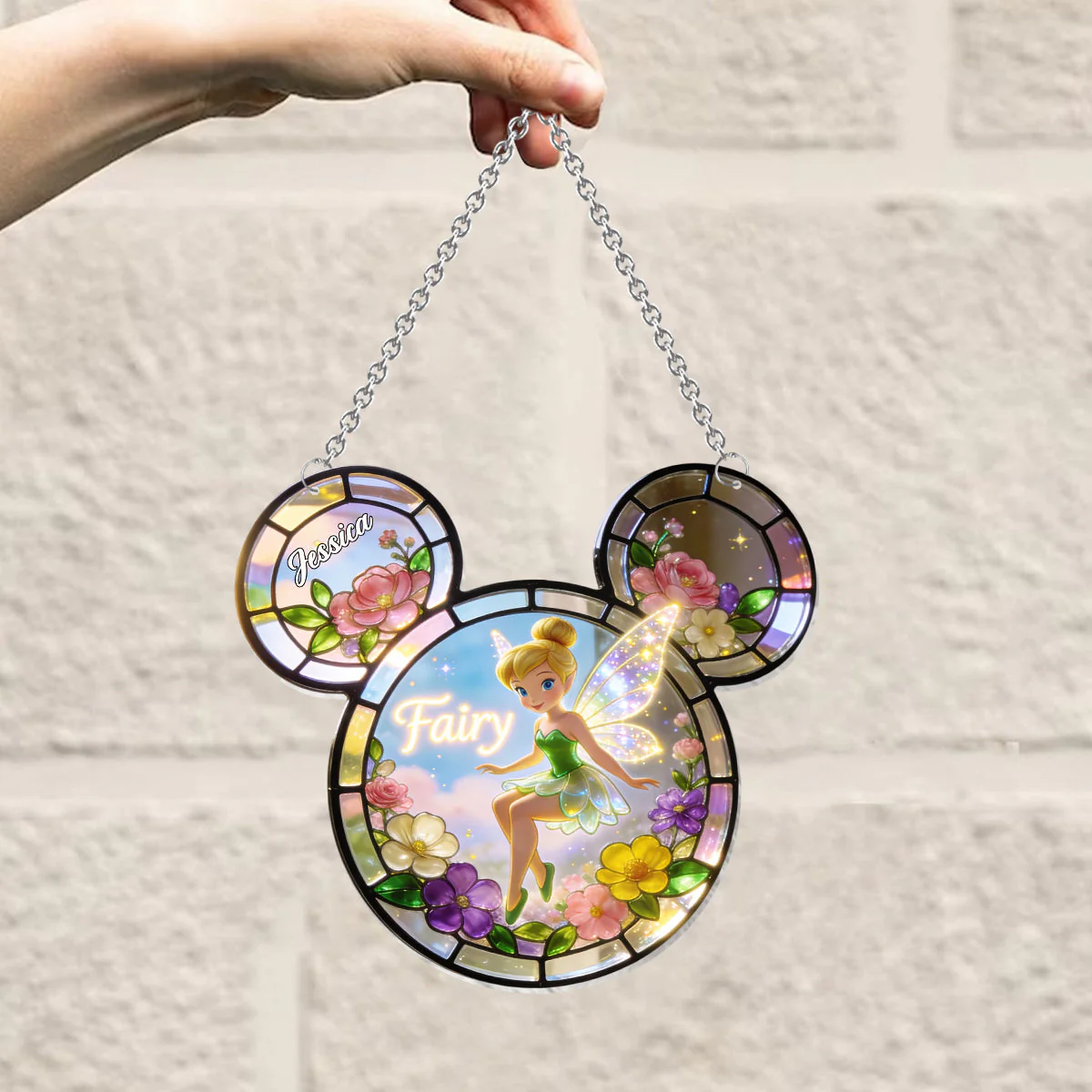 Personalized Fairy Suncatcher Ornament Custom Window Decor Gift