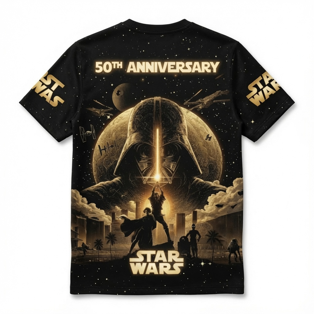Personalized Star Wars 50th Anniversary All Over Shirt Gift for Fans