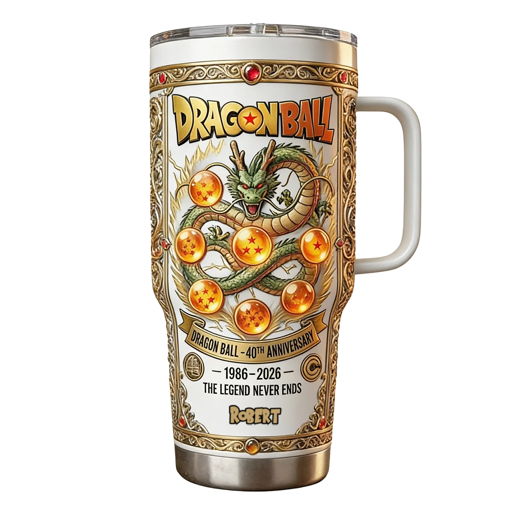 Personalized Dragon Ball Tumbler 40th Anniversary Gift for Movie Fans