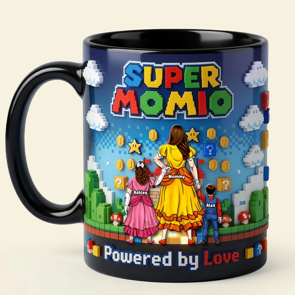 Personalized Color Changing Mug Gift for Mom with Kids Design